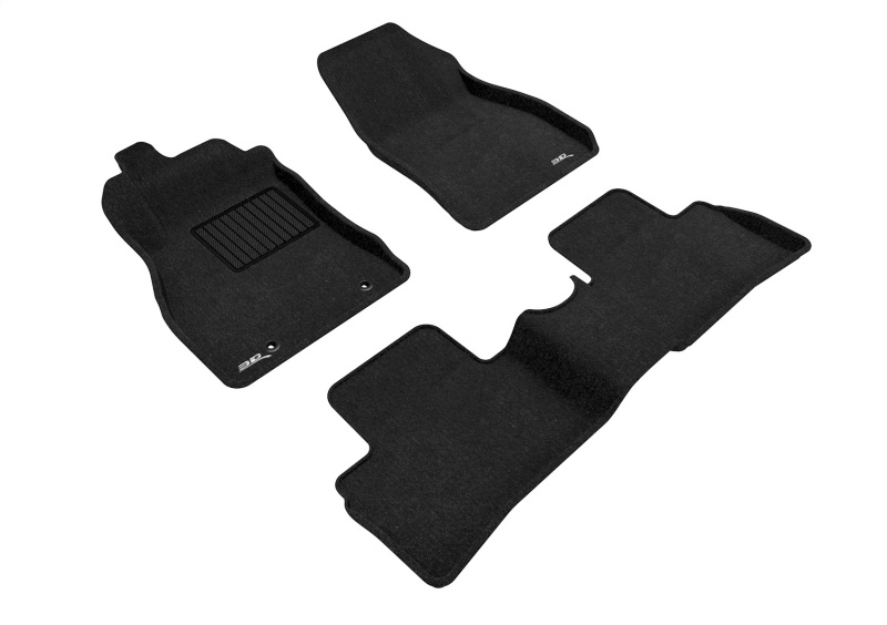 Nissan Juke Floor Mats - Front and Rear - 3D MAXpider - Elegant - Black - `11-`18 Nissan Juke Floor Mats - Front and Rear - 3D MAXpider - Elegant - Black - `11-`18